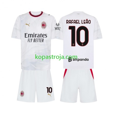 Billiga Fotbollströjor AC Milan Rafael Leao 10 Barn Borta tröja 2026/27 Kortärmad